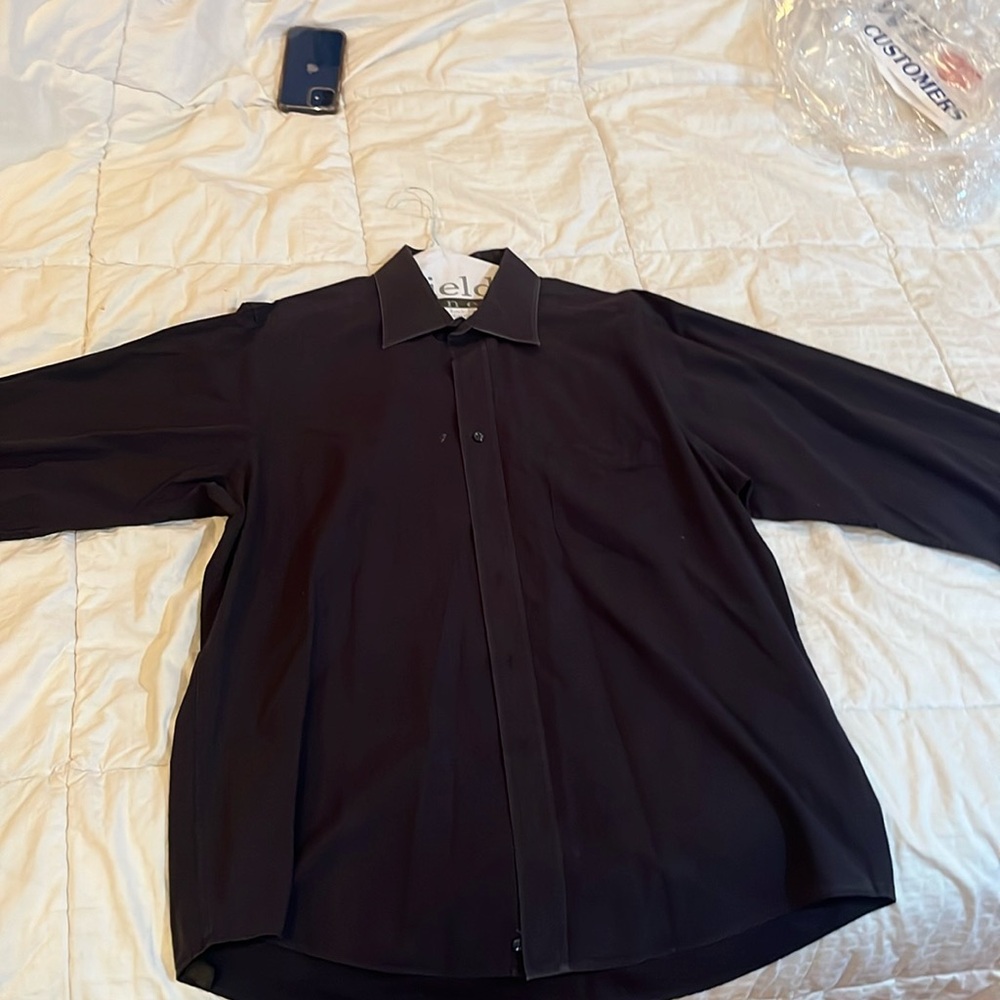 Perfect condition long sleeve Regis black button up